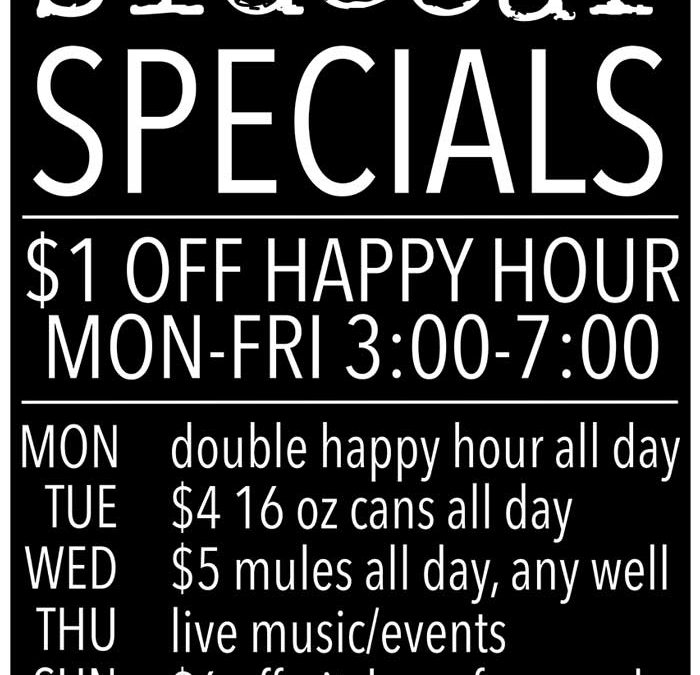 Have you seen our drink specials?